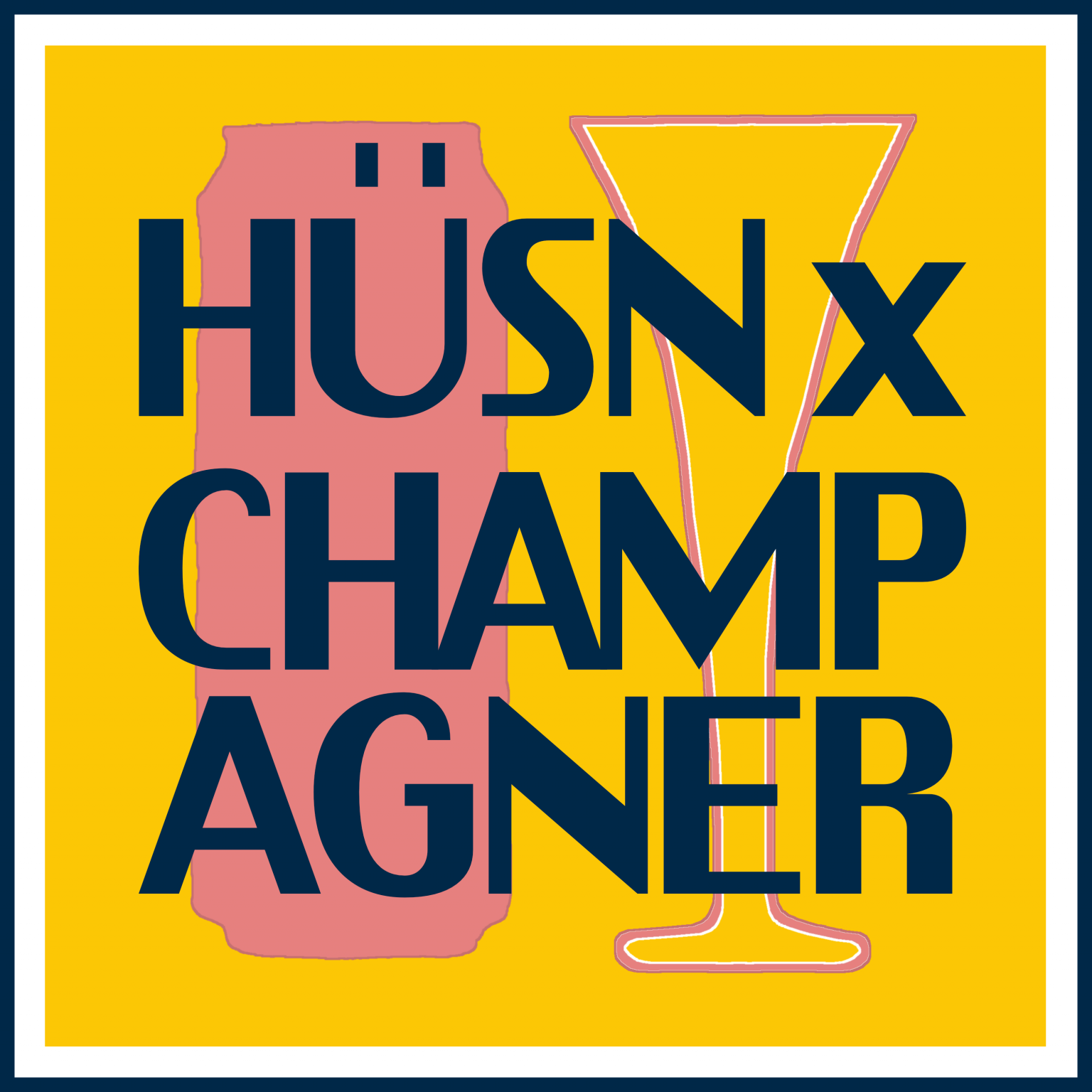 Hüsn und Champagner Logo